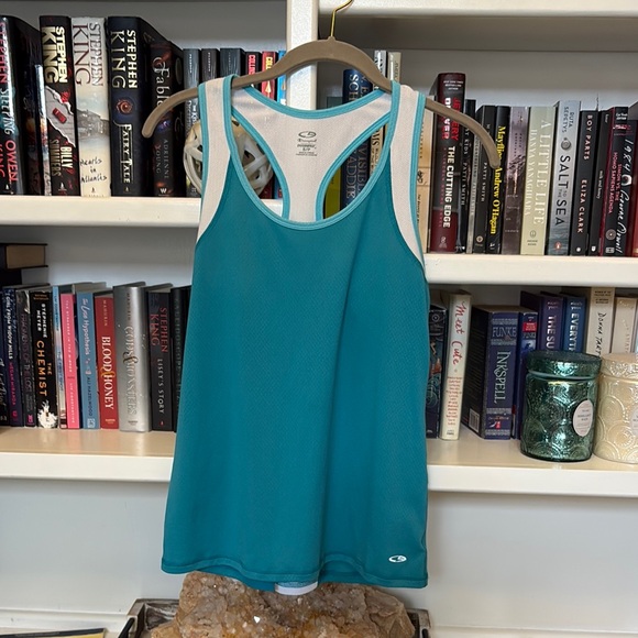 Champion Tops - Women's champion Teal Athletic Tank Top size small EUC